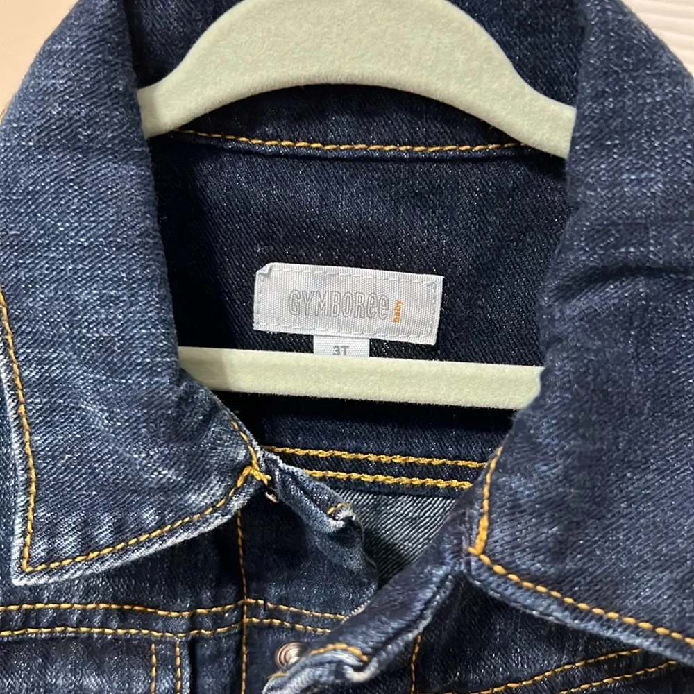 Gymboree Toddler Denim Jean Jacket 3T boy girl excellent condition like new - Picture 3 of 6